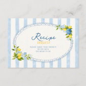 Carte D'accompagnement demande de recette de douche de mariée hydrangea b (Devant)