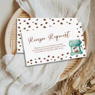 Carte D'accompagnement Demande de recette de douche de mariée Love is Bre