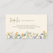 Carte D'accompagnement Demande de recette de douche fleur sauvage (Devant)