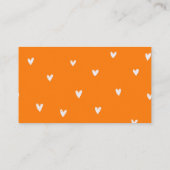 Carte D'accompagnement Demande de recette de douche nuptiale à l'orange C (Dos)