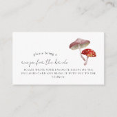 Carte D'accompagnement Demande de recette de douche nuptiale aux champign (Devant)