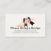 Carte D'accompagnement Demande de recette de Fête des mariées Casquette r (Devant)
