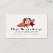 Carte D'accompagnement Demande de recette de Fête des mariées Casquette r (Devant)