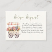 Carte D'accompagnement Demande de recette de Fête des mariées de marché f (Devant)