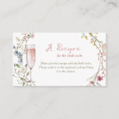 Carte D'accompagnement Demande de recette de Fête des mariées de pétales  (Devant)