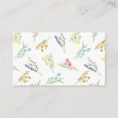 Carte D'accompagnement Demande de recette de Fête des mariées de prairie  (Dos)