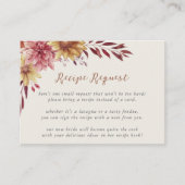 Carte D'accompagnement Demande de recette de Fête des mariées Fleur sauva (Devant)