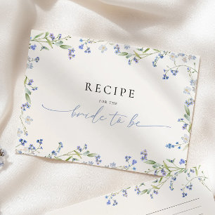 Carte D'accompagnement Demande de recette de Fête des mariées Florale Ble