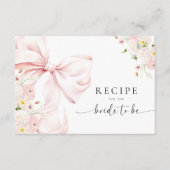 Carte D'accompagnement Demande de recette de Fête des mariées florale de  (Devant)