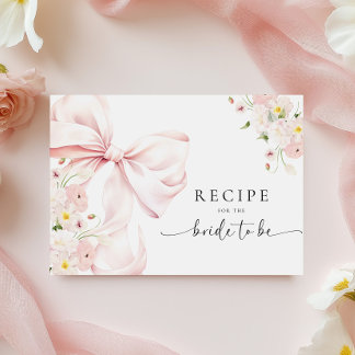 Carte D'accompagnement Demande de recette de Fête des mariées florale de