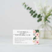 Carte D'accompagnement Demande de recette de Fête des mariées florale tro (Debout devant)