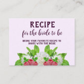 Carte D'accompagnement Demande de recette de Fête des mariées Garden Dahl (Devant)