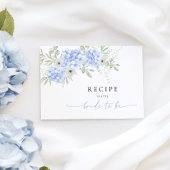 Carte D'accompagnement Demande de recette de Fête des mariées Hydrangea