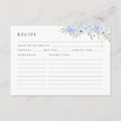 Carte D'accompagnement Demande de recette de Fête des mariées Hydrangea (Dos)