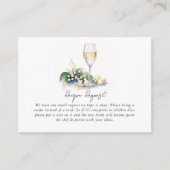 Carte D'accompagnement Demande de recette de fête prénuptiale Perles et P (Devant)