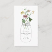 Carte D'accompagnement Demande de recette de fleurs sauvages d'automne ru (Dos)