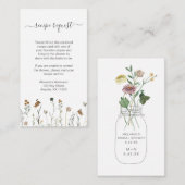 Carte D'accompagnement Demande de recette de fleurs sauvages d'automne ru (Devant / Derrière)