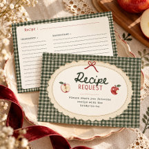 Demande de recette de gingham vert vintage Apple