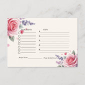 Carte D'accompagnement Demande de recette de glace pour la fête de mariag (Devant)