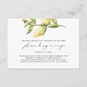 Carte D'accompagnement Demande de recette de la côte amalfitaine au citro (Devant)