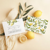 Carte D'accompagnement Demande de recette de la côte amalfitaine au citro