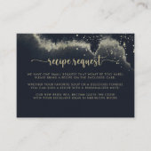 Carte D'accompagnement Demande de recette de mariage à éclaboussures d'aq (Devant)