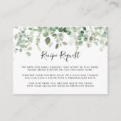 Carte D'accompagnement Demande de recette de mariage avec eucalyptus prin (Devant)