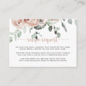 Carte D'accompagnement Demande de recette de Mariage de rose rose classiq (Devant)