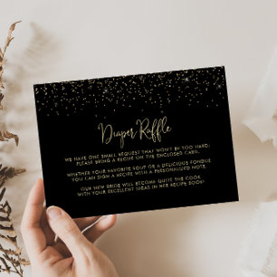 Carte D'accompagnement Demande de recette de mariage en calligraphie avec