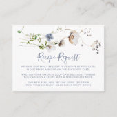 Carte D'accompagnement Demande de recette de mariage floral de forêt sauv (Devant)