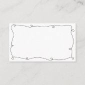 Carte D'accompagnement Demande de recette de mariage floral noir classiqu (Dos)