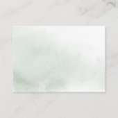 Carte D'accompagnement Demande de recette de mariage floral rose-vert pâl (Dos)