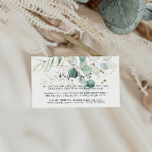 Carte D'accompagnement Demande de recette de mariage florale Eucalyptus G