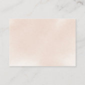 Carte D'accompagnement Demande de recette de mariage florale rose classiq (Dos)