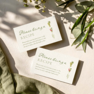 Carte D'accompagnement Demande de recette de shower de mariage Fresh Off