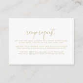 Carte D'accompagnement Demande de recette Mariage de script fantaisie Gol (Devant)