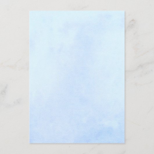 Carte D'accompagnement Demande de Recette - Peony Bleu  (Dos)