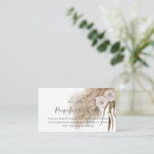 Carte D'accompagnement Demande de recette pour la douche de la mariée ave (Debout devant)