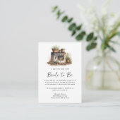 Carte D'accompagnement Demande de recette pour la douche de mariée (Debout devant)