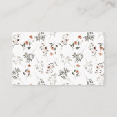 Carte D'accompagnement Demande de recette pour la douche de mariée de fle (Dos)