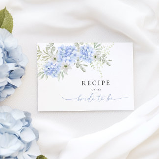 Carte D'accompagnement Demande de recette pour la douche de mariée Hydran