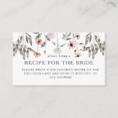 Carte D'accompagnement Demande de recette pour la fête de mariage de la m (Devant)