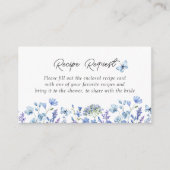 Carte D'accompagnement Demande de recette pour la fête de mariage des Ble (Devant)