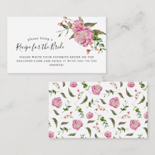 Carte D'accompagnement Demande de recette pour une douche de mariée aux f