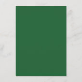 Carte D'accompagnement Demande de recette - Vert émeraude et or (Dos)