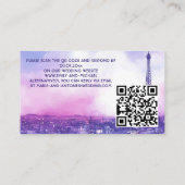 Carte D'accompagnement Demande de réponse en ligne Amour Éternel  (Dos)