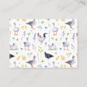 Carte D'accompagnement Demande de réservation | Baby shower agricole rust (Dos)