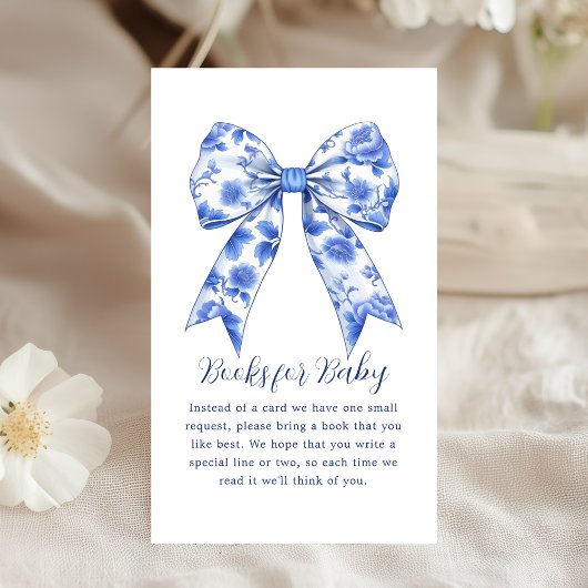 Carte D'accompagnement Demande de réservation | Baby shower Bow de la Chi