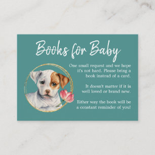 Carte D'accompagnement Demande de réservation   Baby shower Chien Chien