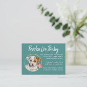 Carte D'accompagnement Demande de réservation | Baby shower Chien Chien (Debout devant)